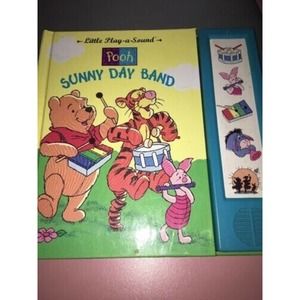 Winnie The Pooh Sunny Day Band Play-a-Sound Book Vintage Collectible RARE